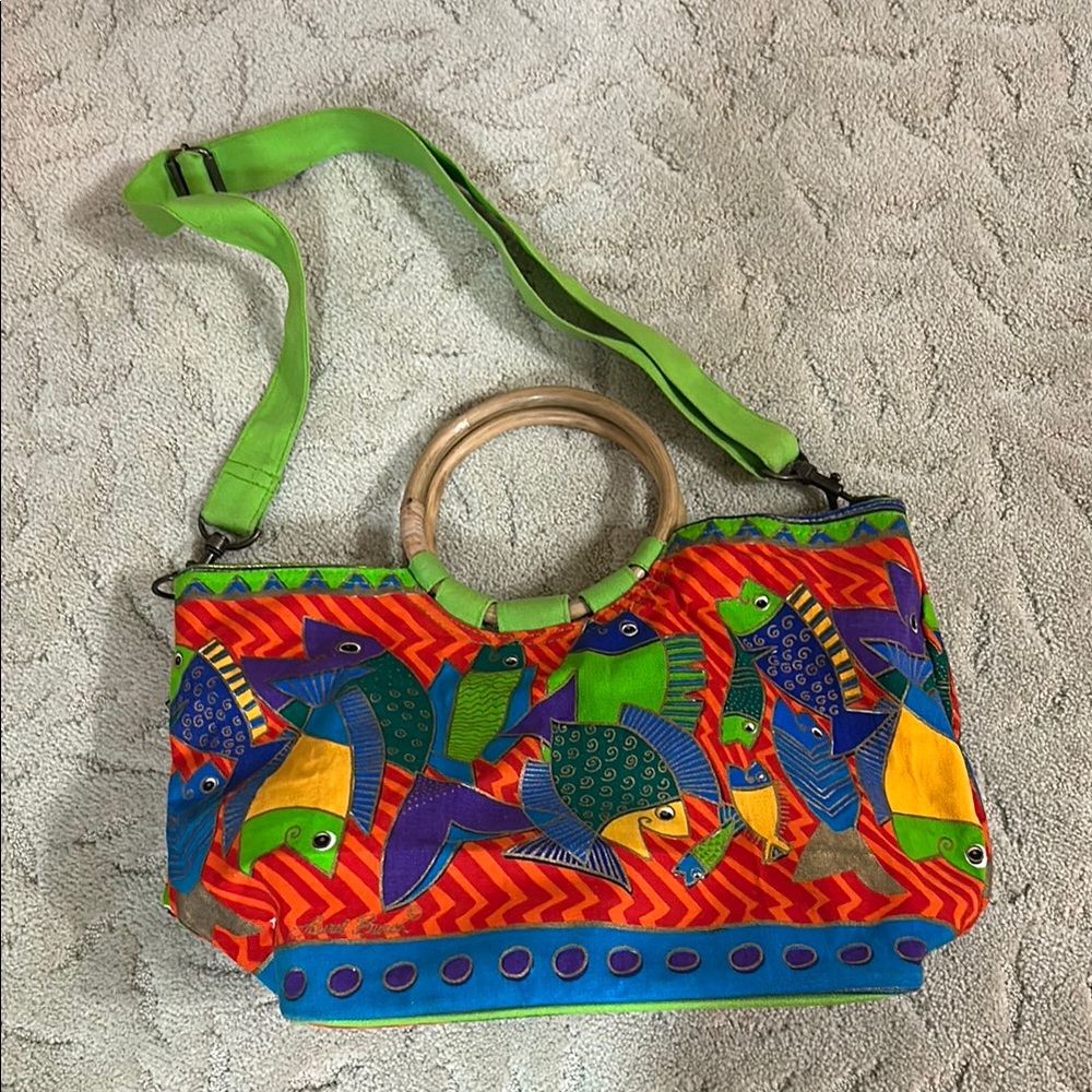 Colorful Fish Patterned Women's Bag